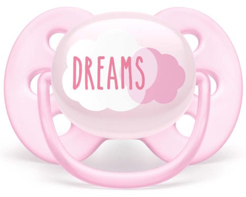 Avent Пустышка силиконовая Ultra soft Dreams, 0-6 месяцев