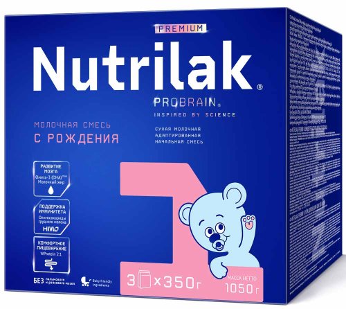 Nutrilak Молочная смесь Premium 1, с рождения, 1050 г