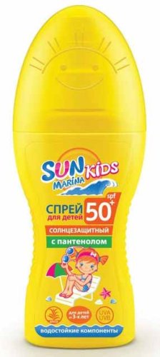 Sun Marina Kids Детский спрей для безопасного загара Биокон SPF-50+, 150 мл