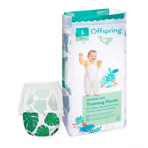 Offspring Трусики-подгузники L 9-14 кг  36 штук / расцветка Тропики