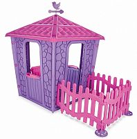 Pilsan Детский игровой дом Stone House с забором, цвет / фиолетовый (Purple)					