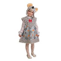 Батик Карнавальный костюм для девочек Мышка Малютка / рост 104 см, от 4 лет / цвет серый