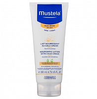 MUSTELA BEBE Молочко питательное для тела с кольд-кремом (для сухой кожи), 200 мл					