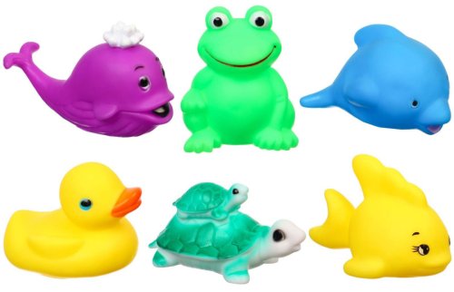 Крошка Я Набор резиновых игрушек для ванны «Морские жители», 6 штук