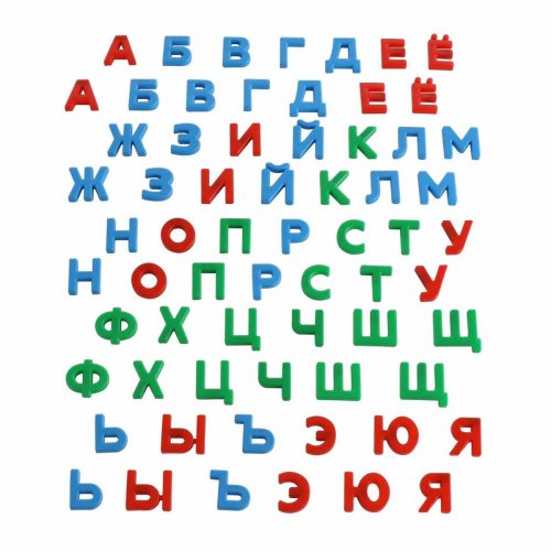 Полесье Набор "Первые уроки", буквы на магнитах (66 букв)