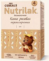 Nutrilak Premium Procereals Каша безмолочная рисовая низкоаллергенная, с 4 месяцев, 200 г					