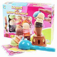 1Toy Игра настольная Игродром Башня из мороженого / разноцветная					