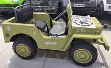 Toyland Электромобиль Джип Jeep Willys mini / цвет Matcha (матча)					