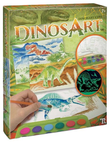 DinosArt Серия Dino: Набор для рисования с палитрой и готовыми эскизами