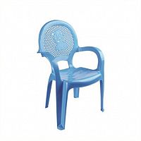 DUNYA Детский стульчик пластиковый / цвет голубой					